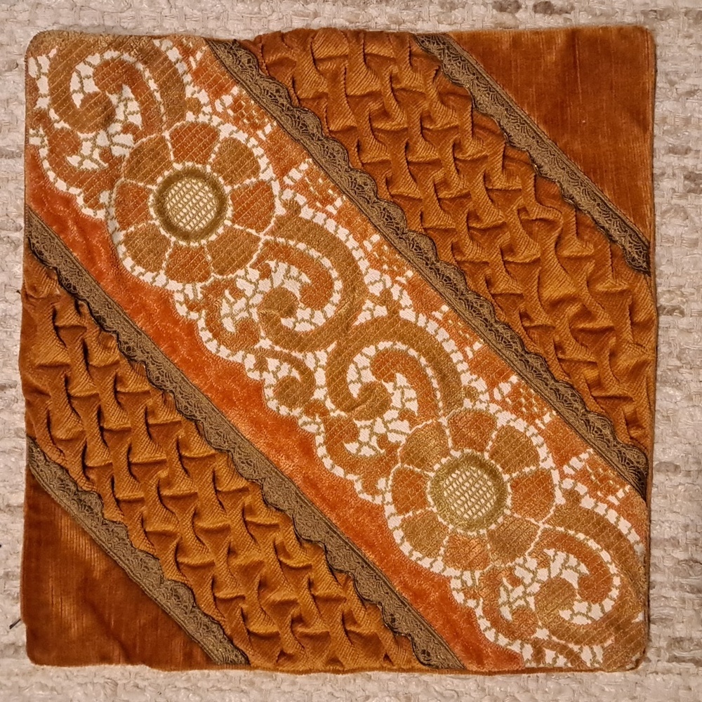 Vintage Velvet Throw Pillow Cover